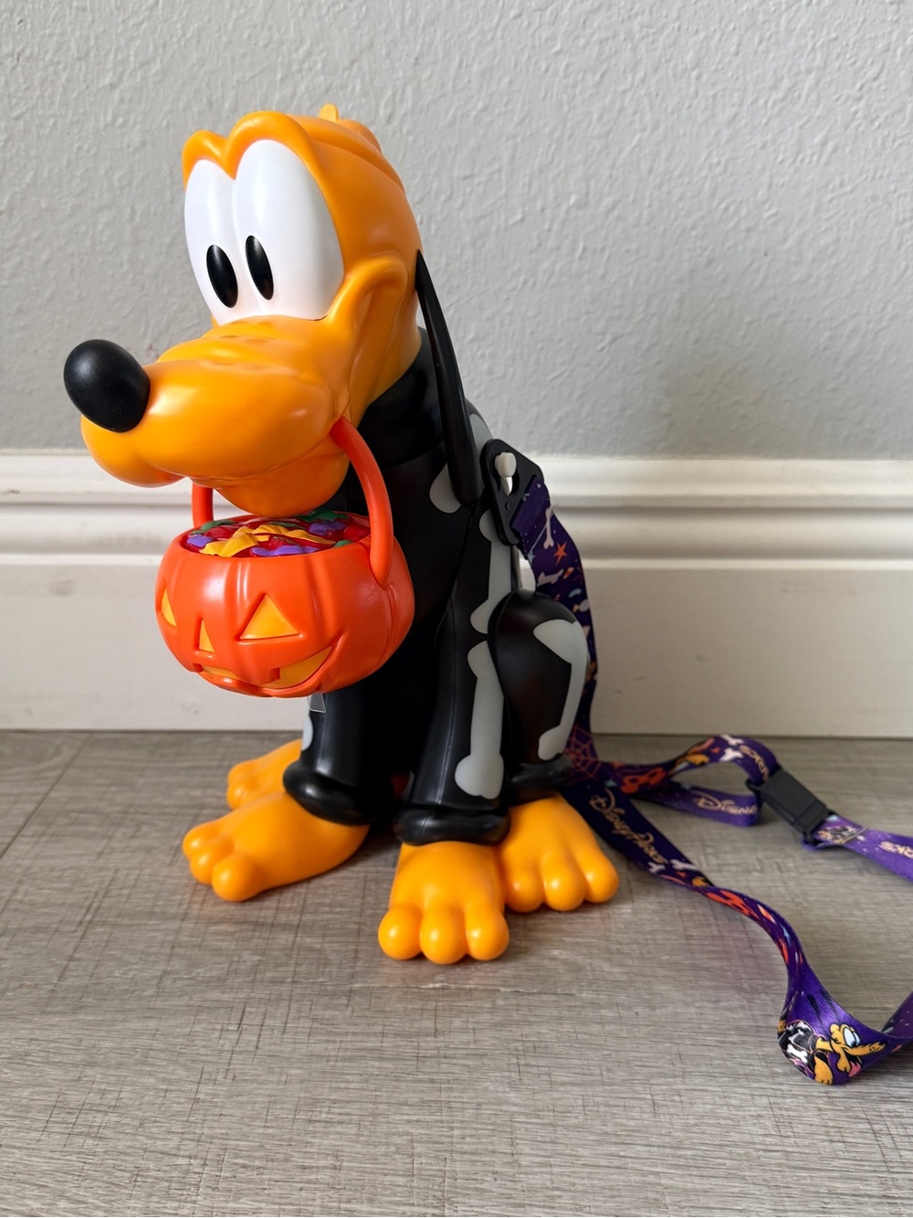 NEW Walt Disney Parks 2025 Halloween Skeleton Pluto Popcorn Bucket/Sipper Cup!